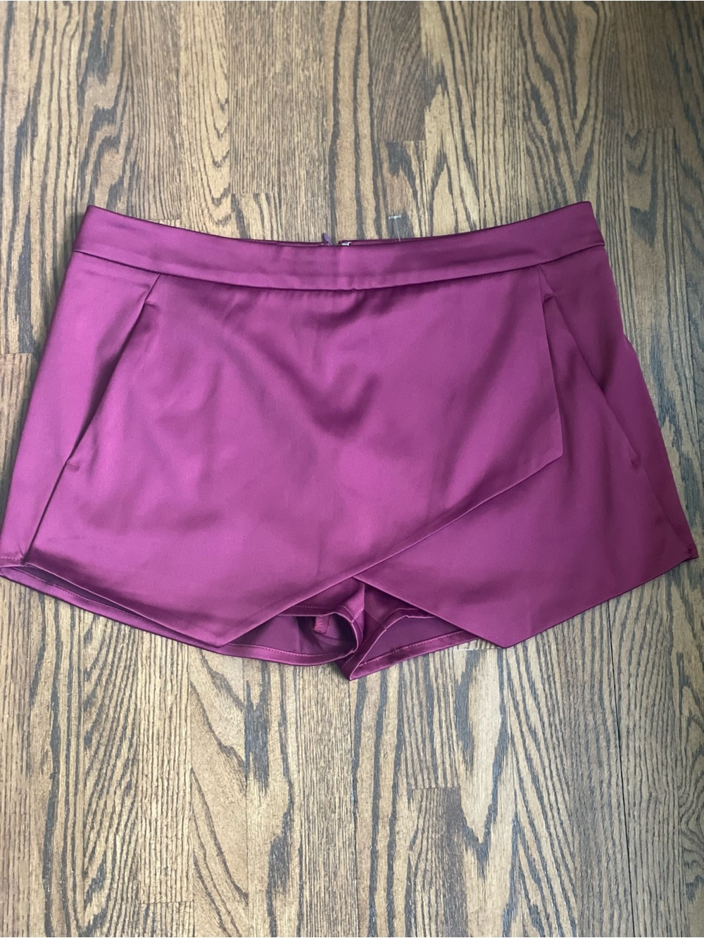 New wo tags Express Wine Pink Wrap-Front Dressy Shorts